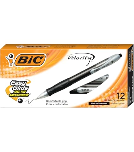 Penna A Sfera BIC Round Stic Xtra Precision – Punta Fine 0.8 Mm, Nera, 24 Pezzi - 5