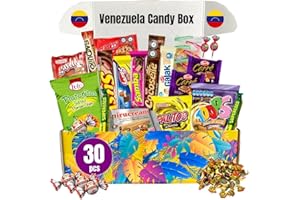 GG LATIN SABOR Venezuela Candy Box Pirucream Cocosette Susy Venezolano Chucherias Venezolanas Sweet Snack Gift Crate Box Assorted Cookies, Chips & Candies Mix Variety Pack International (Classic)