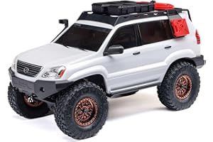 Axial RC Truck SCX24 Lexus GX470: 1/24 4WD RTR (Everything Needed to Run is Included), White, AXI-1532T1