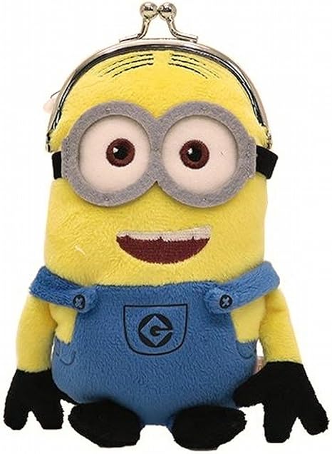 Amazon Minions ミニオンズ ぬいぐるみ がま口ポーチ 小物入れ イエロー 黄 ミニオンa ぬいぐるみ ホビー
