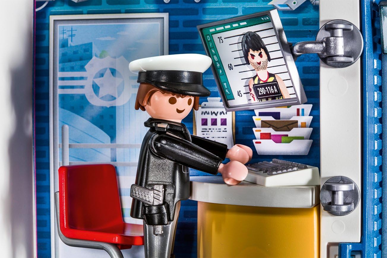 playmobil police station play box