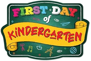 Soul Décor First Day of Kindergarten Picture Prop, Cute and Creative First Day of School Picture Idea, Green Board Sign | Unbreakable Plastic | Made in The USA