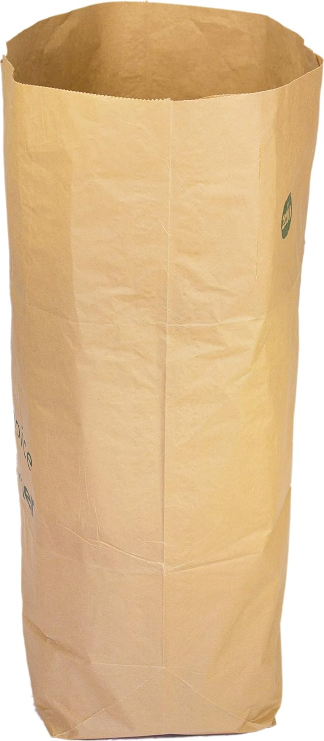 Alina 40 x 240L Compostable Paper Wheeled Bin Bag/Garden Compost Sack