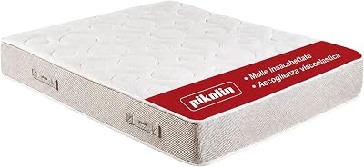 Materasso Matrimoniale 150 x 200 cm Memory Foam Altezza 28 cm Materasso Ortopedico Premium Nucleo Molle Insacchettate Extra Comfort Doppia Faccia Trattamento Igienico Antiacaro