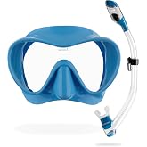 Cressi Scuba Diving Snorkeling Kit - Freediving Mask &amp; Dry Snorkel - F1 &amp; Supernova Dry: Designed in Italy