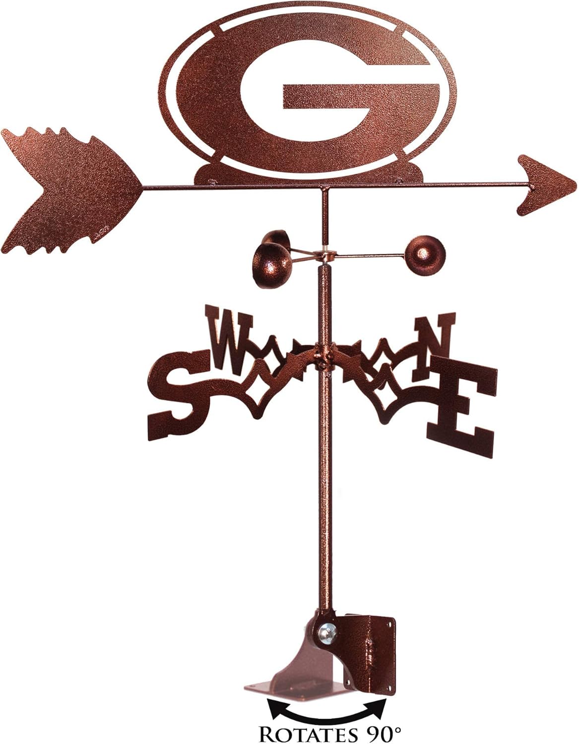 Weathervanes - SWEN Products Georgia Bulldogs Weathervane (Adjustable Mount Include)