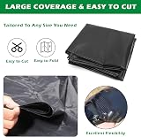 PALUDO 2 x 6M Extra Thick Black Heavy Duty Polyethylene Sheeting 0.3mm view 2
