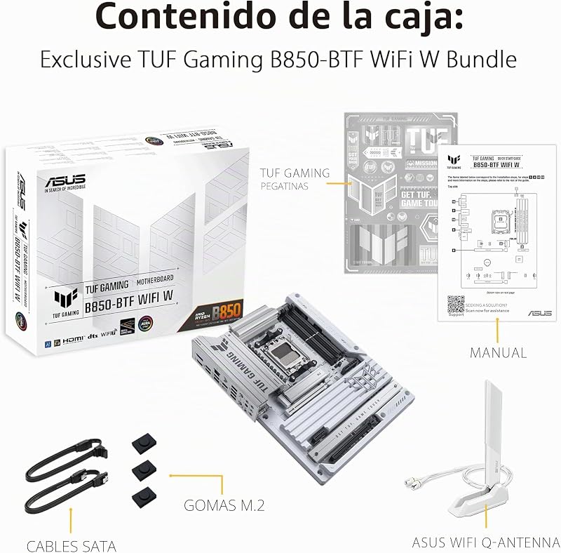 Tuf Gaming B850-Btf Wifi W - Motherboard - Atx - Socket Am5 - Amd B850 Chipsatz - UsB-C 3.2 Gen 2x2, UsB-C 3.2 Gen2, Usb 3.2 Gen 2, Usb 3.2 Gen