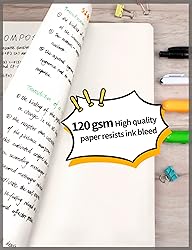 SUNEE Blank Spiral Notebook - 3 Pack A5 Sketch Book