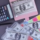 HAUTOCO A6 Budget Binder with Zipper Envelopes Pink - Money Organizer view 2