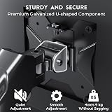 BONTEC Monitor Arm Wall Mount 13-42 Inch Gas Spring 9kg VESA 75/100/200 view 4
