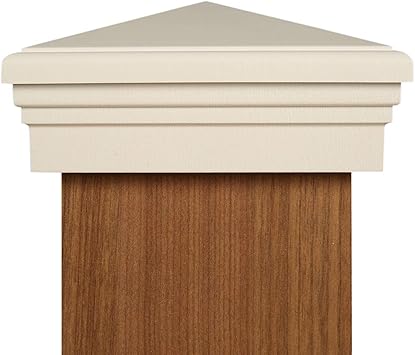 6x6 Post Cap True 6 White New England Pyramid Style Square Top For Outdoor Fences Mailboxes Decks By Atlanta Post Caps Amazon Com