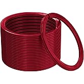 Key Rings Flat Split Keychain Bulk – Heavy Duty 1.18" (30 mm) Keyring – Organize Fast for Car & Home, Lanyards, School/Office/DIY – Metal Dog Tag Rings – Silver/Gold/Rainbow/Gunmetal