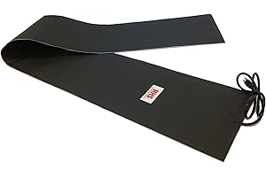 RHS VALLEY HEATER RHS Snow Melting System - Roof and Valley Heater - Snow and Ice Melting Mats - Ice Dam Prevention - Color Black - American Made - Melts 2 Inches of Snow per Hour (25' ft. x 13" in.)