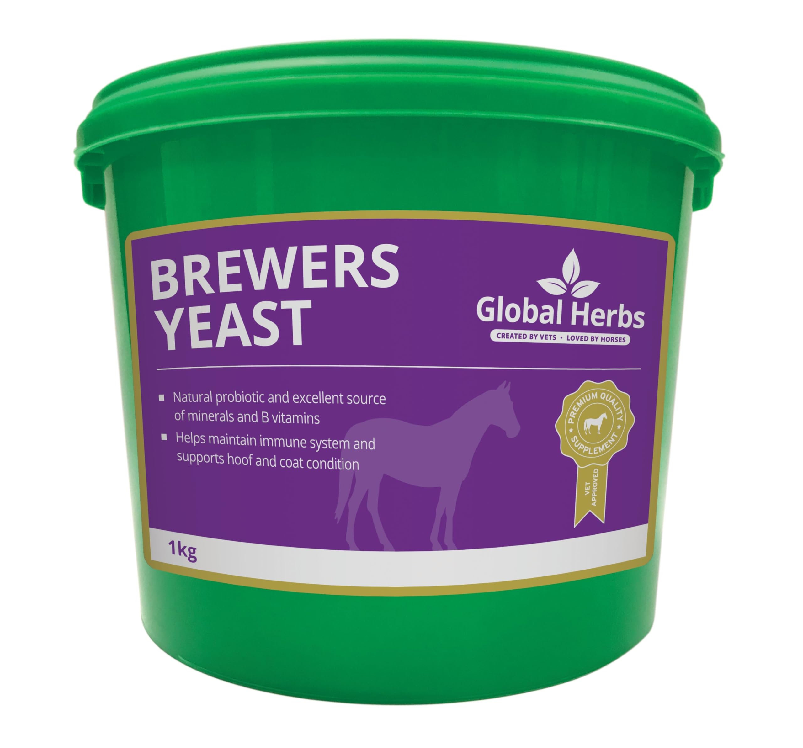 Global Herbs Brewers Yeast Equine Probiotic & B-Vitamin Support Powder 1kg