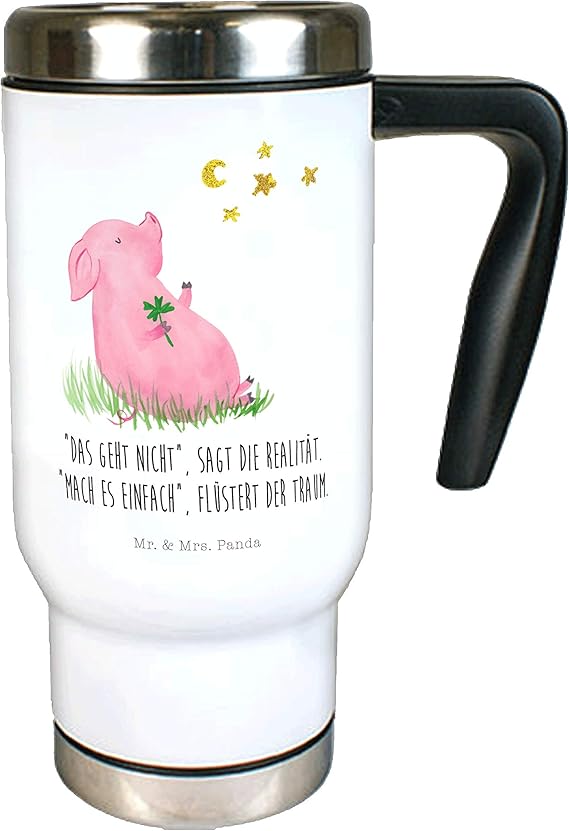 Mr. & Mrs. Panda Thermotasse, to Go Becher, Edelstahl Thermobecher