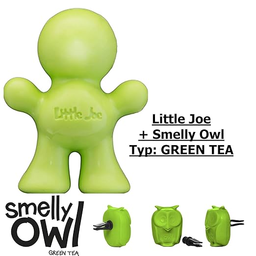 Supair-Drive Doppelpack Little Joe + Smelly Owl Lufterfrischer fürs Auto zur Montage an Jedem Lüftungsgitter +/-45 Tage Frisc