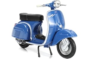 Risopen 1/18 Scale 1969 Vespa 150cc Sprint Veloce Moped Figurine Static Mini Scooter Toy Roman Holiday Collection Souvenir Figurine Simulation Motorcycle Toy Cake Topper Gift for Adult Kid Boy