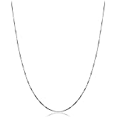 Kooljewelry Sterling Silver 0.9 mm Venetian Box Chain Necklace (16, 18, 20, 22, 24, 30 or 36 inch)