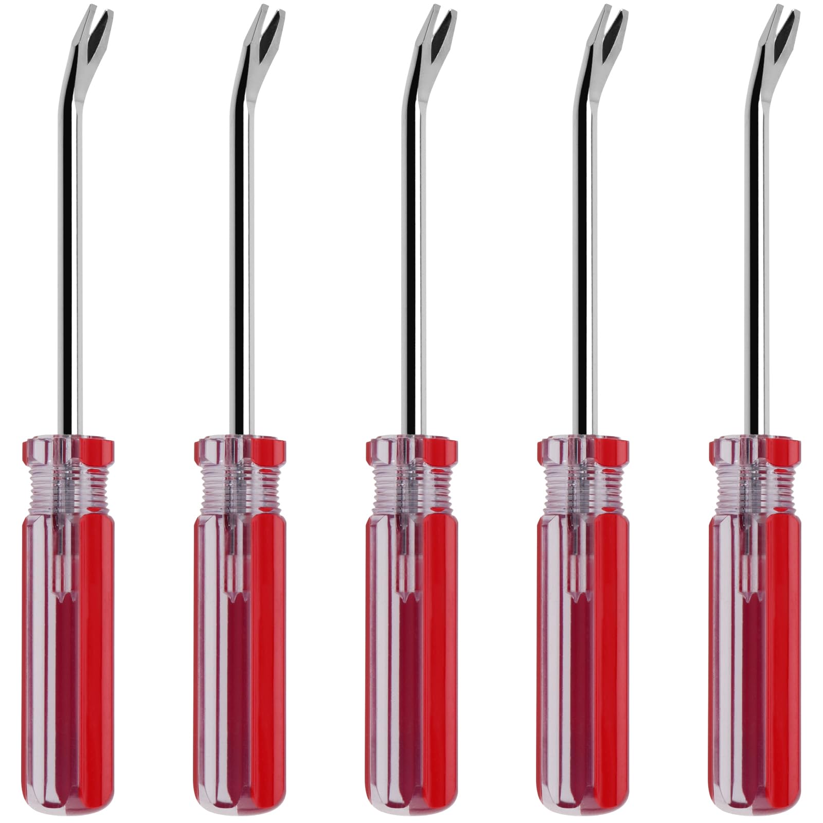 MUKLEI 5 PCS Tack Puller Tool, Carbon Steel Tack Lifter Tool, Tack Remover Tool Nail Puller Remover Tool for Furniture, Floor, Frame Nails Removing