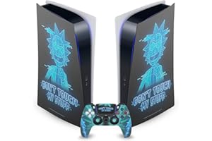 Head Case Designs Officially Licensed Rick And Morty Don't Touch My Stuff Graphics Vinyl Faceplate Gaming Skin Decal Compatible With Sony PlayStation 5 PS5 Digital Console and DualSense Controller