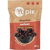 Yupik Dried Cherries, 185 g, Gluten-Free, Kosher, Dried Fruits, Tart & Sweet Whole Cherries, Pitted, Healthy Snacks, Source o