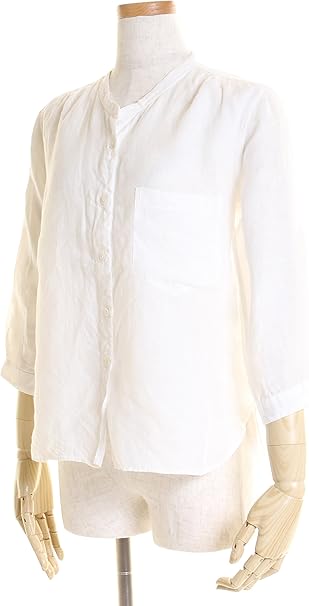 Amazon ｍａｒｇａｒｅｔ ｈｏｗｅｌｌ マーガレット ハウエル リネン７部袖ノーカラープルオーバー Used Tシャツ カットソー 通販