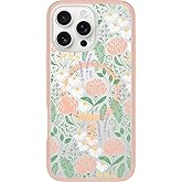 OtterBox iPhone 16 Pro Max Symmetry Series Clear Case - Peachy Bloom Pink