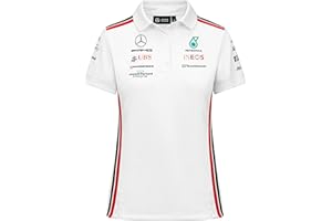 Mercedes AMG Petronas Formula One Team - Womens 2023 Team Polo - White - Size: L