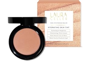 LAURA GELLER NEW YORK The Wonder Balm Complexion Enhancer - Hydrating Weightless Subtle Hint of Color + Glow for Mature Skin - Vegan Squalane - Apply to Cheeks & Lips (01 Nice-n-Natural)