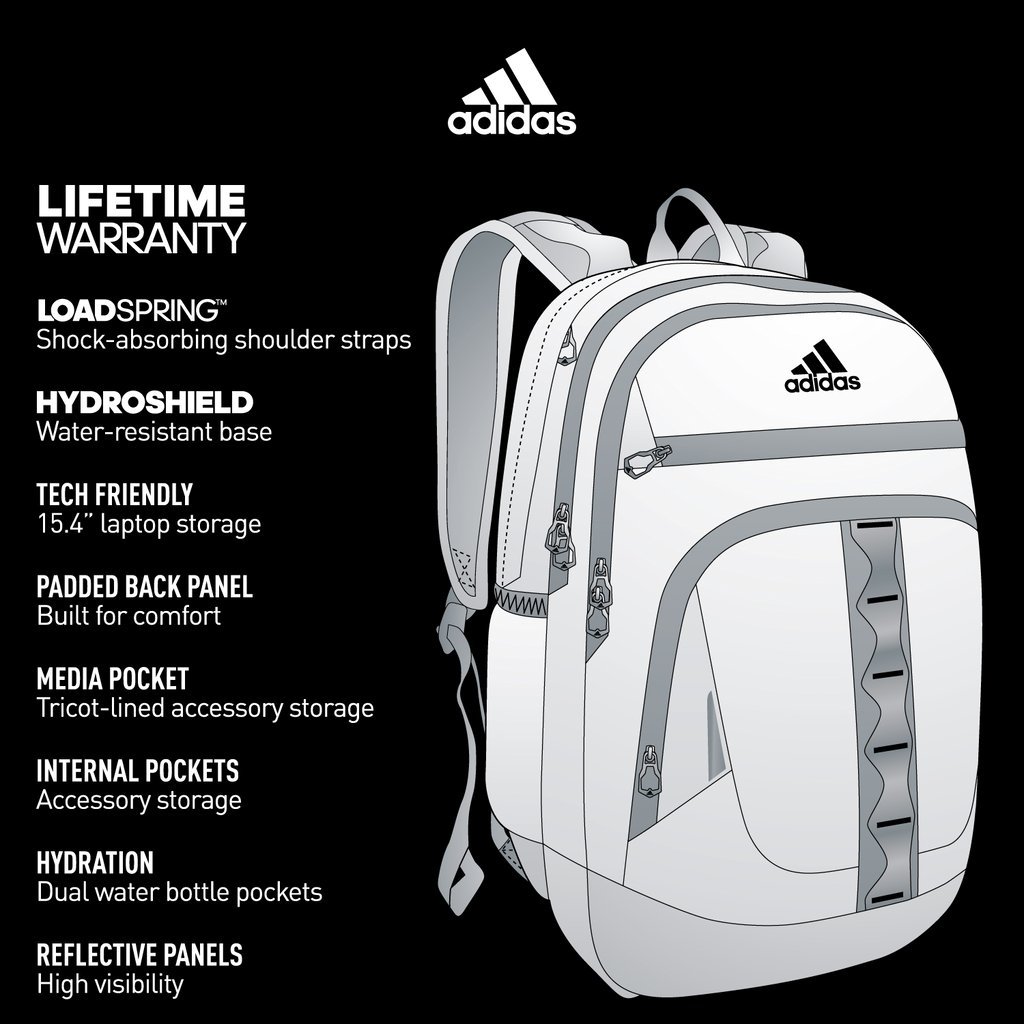 agron inc adidas backpack warranty