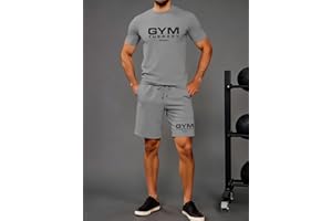 Men's T-Shirt and Shorts Set Two-Piece Fashionable Summer Sports Set Stylish Printed T-Shirt
