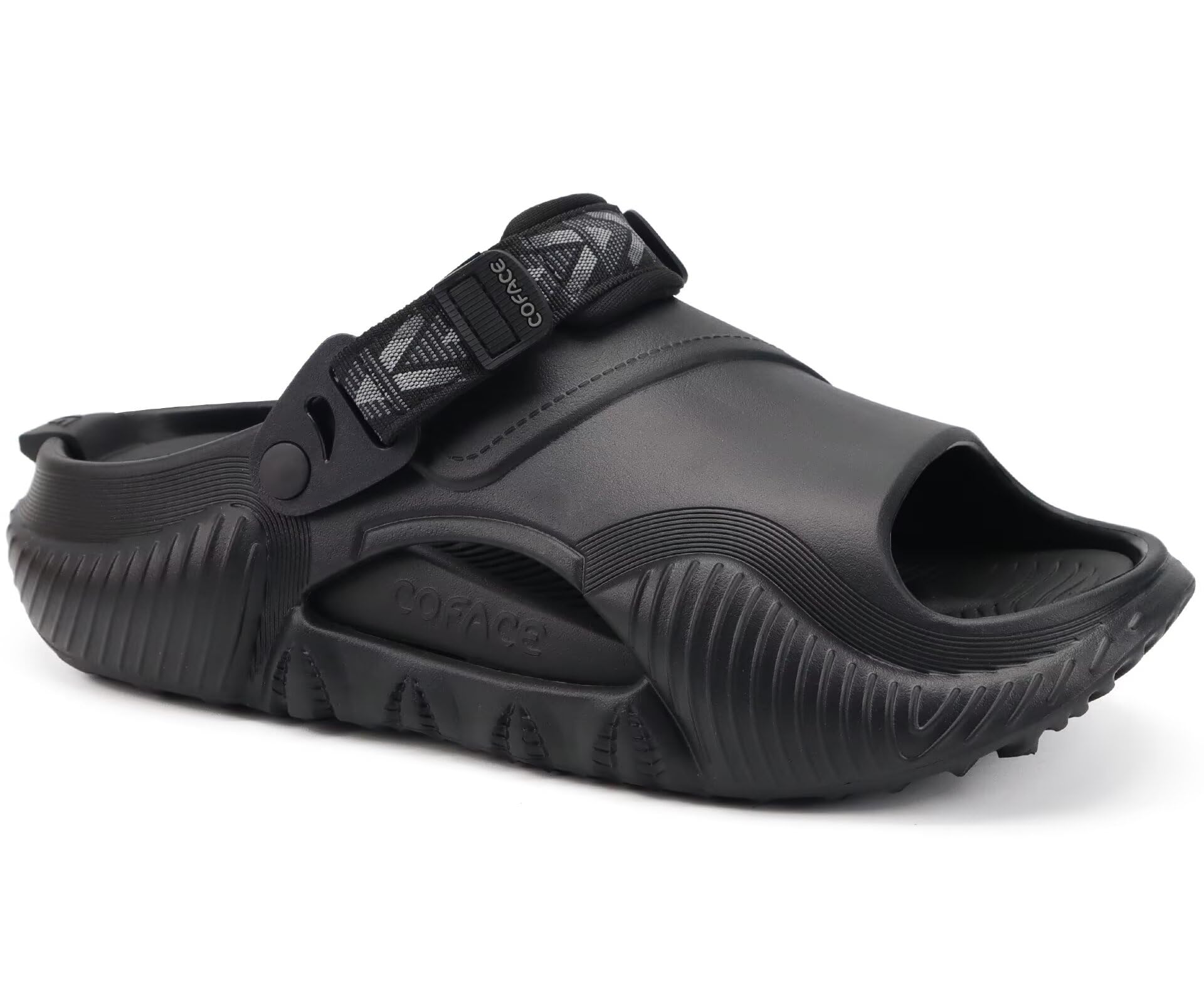 Photo 1 of COFACE Mens Clogs with Arch Support Orthopedic Sandals for Men Orthotic 2025 Recovery Mules Man Plantar Fasciitis Summer Casual Black Size 10