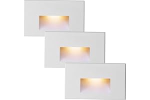 TUMUPSM LED Step Lights Indoor Stair Lights Outdoor 120V Dimmable, 3000K Warm White 4W 350LM, IP66 Waterproof Lights for Step
