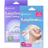 EasyDerm Quick(10ea) &amp; Beauty(42ea) Pimple Patch Duo &amp; Mini Cica Ampoule | Targeted Breakout Care with Microdart Magnesium Patch &amp; Post-Blemish Protection, Acne Spot Treatment, Daewoong Pharmaceutical