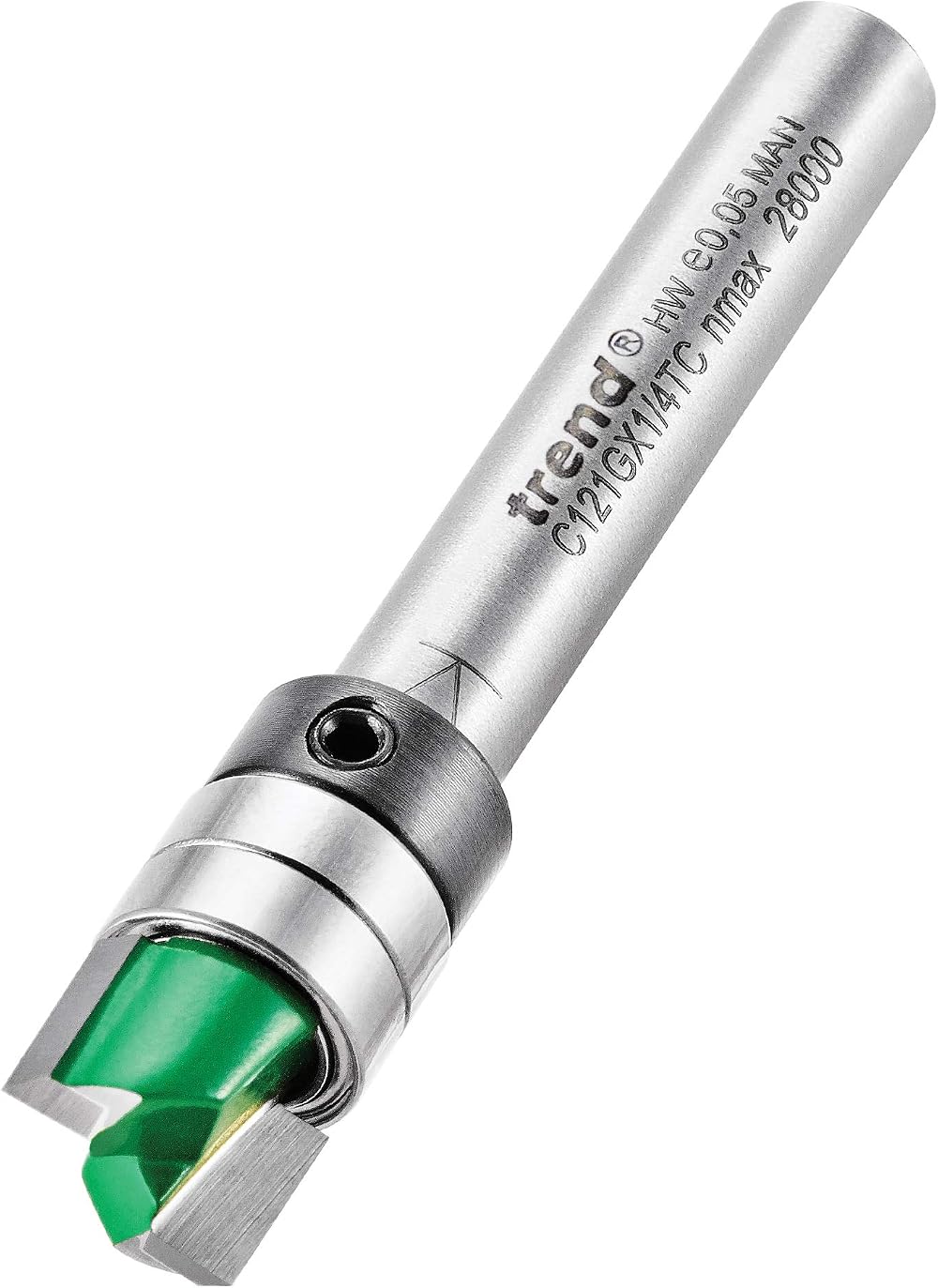 Trend CraftPro Guided Profiler Router Cutter Bit 1/4 in Shank 9.5mm Ø