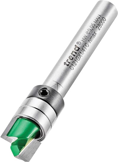 Trend CraftPro Guided Profiler Router Cutter Bit 1/4 in Shank 9.5mm Ø