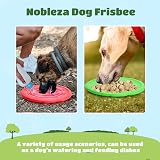 Nobleza 2 Pack Large Natural Rubber Frisbee 20 cm Red Green Dog Flying Disc view 3