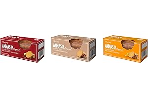 Value Pack: Annas Ginger Thins Cookies - Original, Almond, Orange - Annas Cookies - Biscuit - Pack of 3