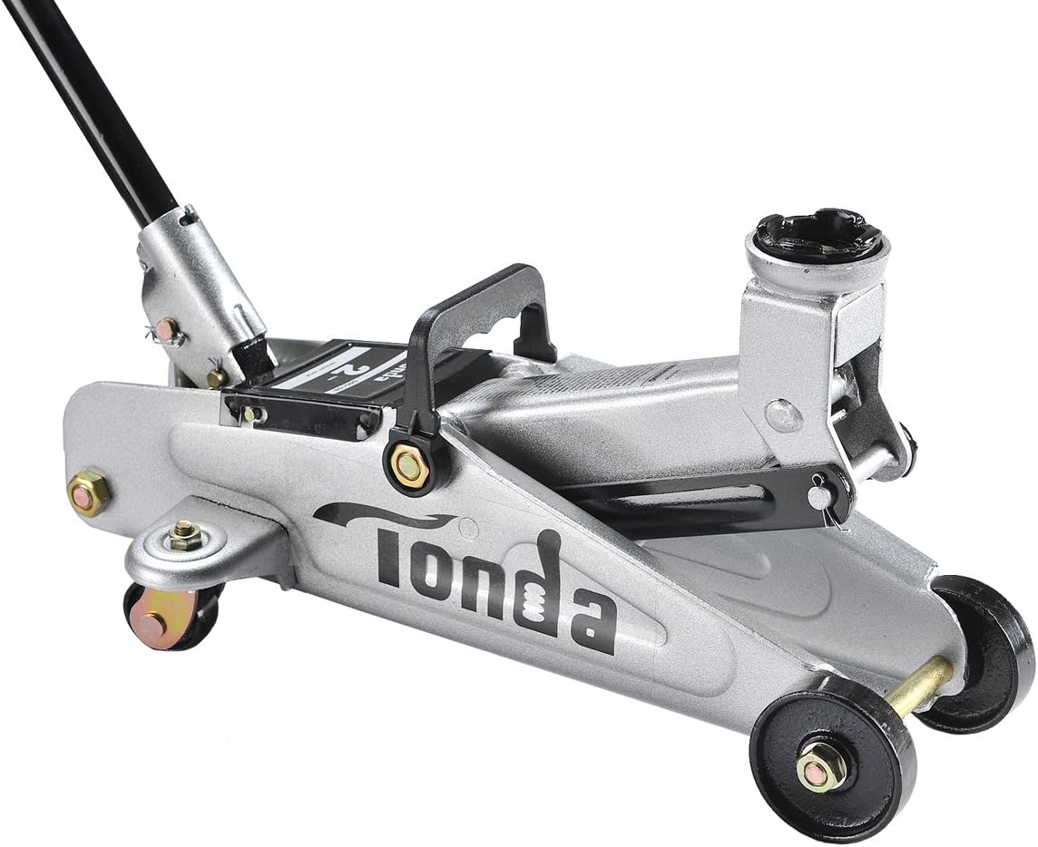 TONDA 2 Ton Capacity Garage Floor Jack Heavy Duty, Quick Lift (The max Height 13 inches): Automotive
