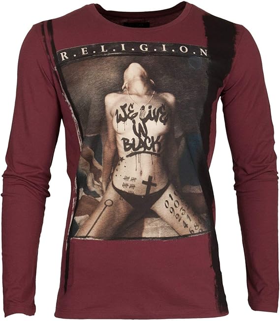 Religion Herren TShirt WE LIVE IN BlackS Amazon.de Bekleidung
