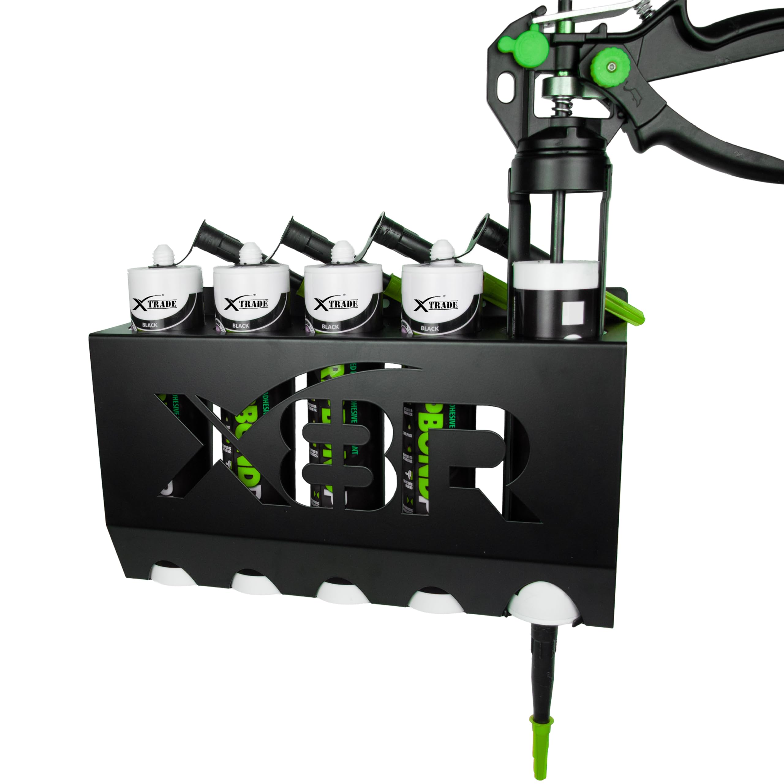 Silicone Tube, Caulk Tube Caulking Gun Wall Mounted Metal Holder. Wall Mountable Storage. Ideal for Van Racking, Workshop