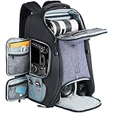 BESCHOI Waterproof Photography Backpack With Tripod Strap and Rain Cover - Large Capacity Rucksack for DSLR, Speedlite, Camer