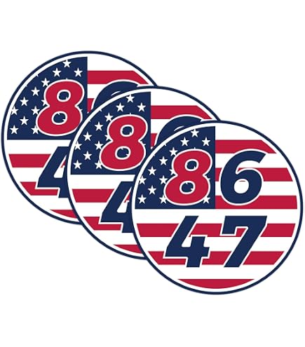 Amazon.com: 3pcs 8647 President Car Magnets, American Flag Bumper