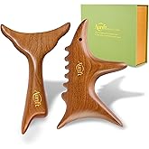 Aurift Wooden Gua Sha Tool Set for Face & Targeted Body Massage –Trigger Point Massage, Multi-Angle Manual Acupressure Tools with Gift-Ready Box for Self-Care & Relaxation