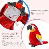 Surplex Talking Parrot Plush Toy Electronic Record Waving Wings Kids Baby view 5