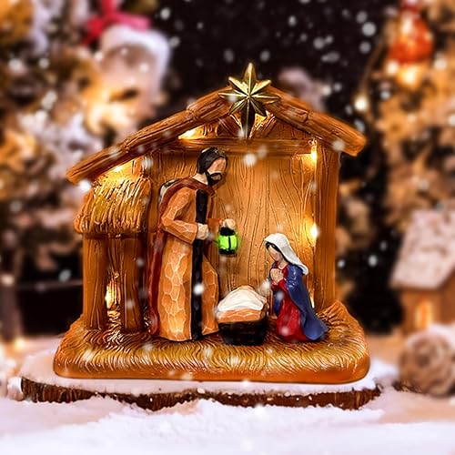 TroupePal Nativity Scene Outdoor -Nativity Sets & Figures with Manger ...