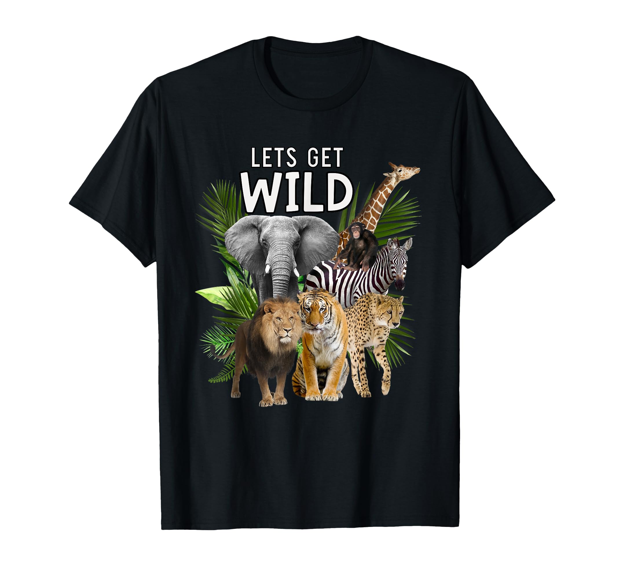 Photo 1 of ***SIMILAR ITEM***Let's Get Wild Zoo Animals Safari Party A Day At The Zoo T-Shirt
