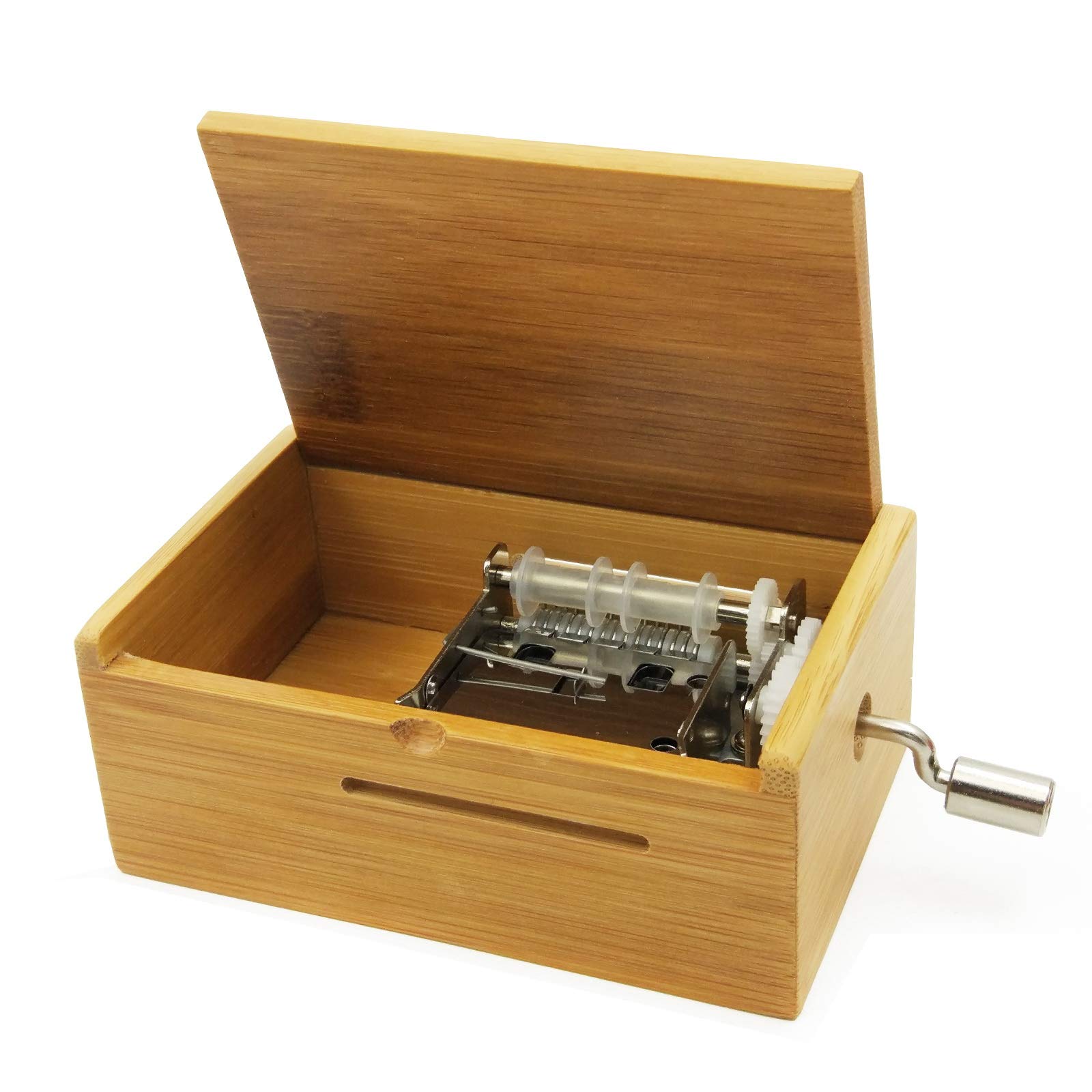 Wingostore Music Box Movement 15 Note Make You Own Song with Tool Kit (With Bamboo box)