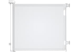 Baby Gate - Upgraded Stair Gates for Dogs, 55"x33" Stair Gates for Baby Safety Gates for Children Pets One Handed Silent Oper